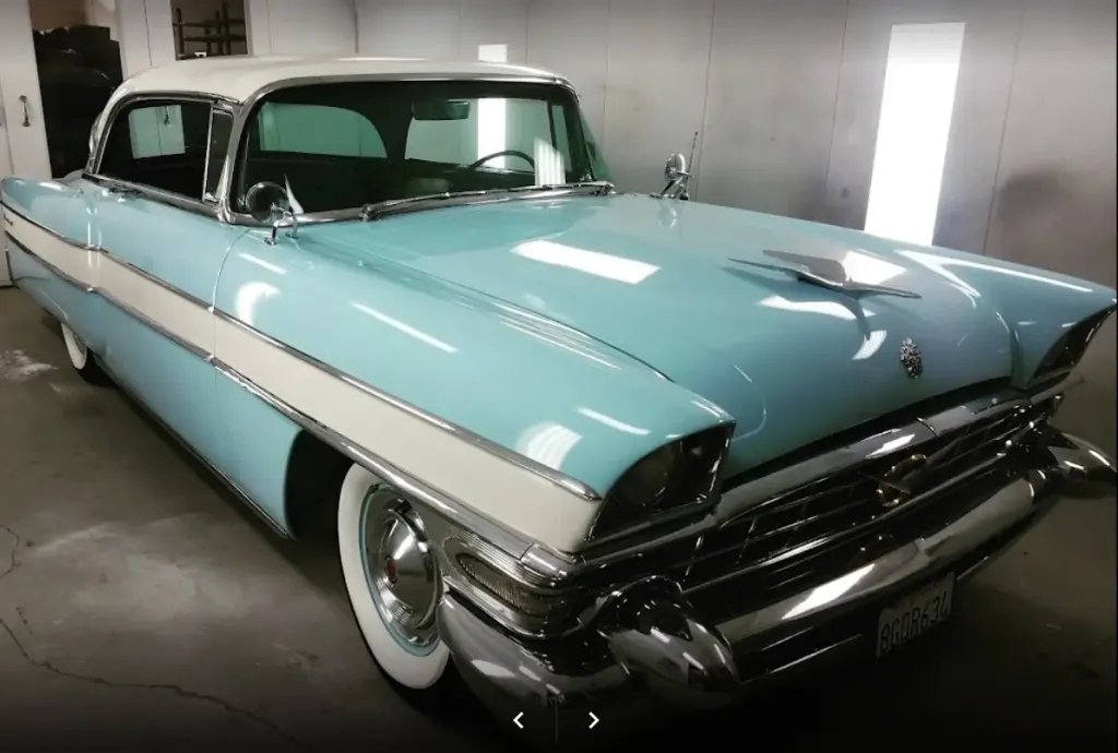 Light Blue Classic Car Restoration in Huntington Beach