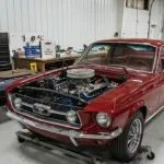 1967 Mustang fastback restoration work