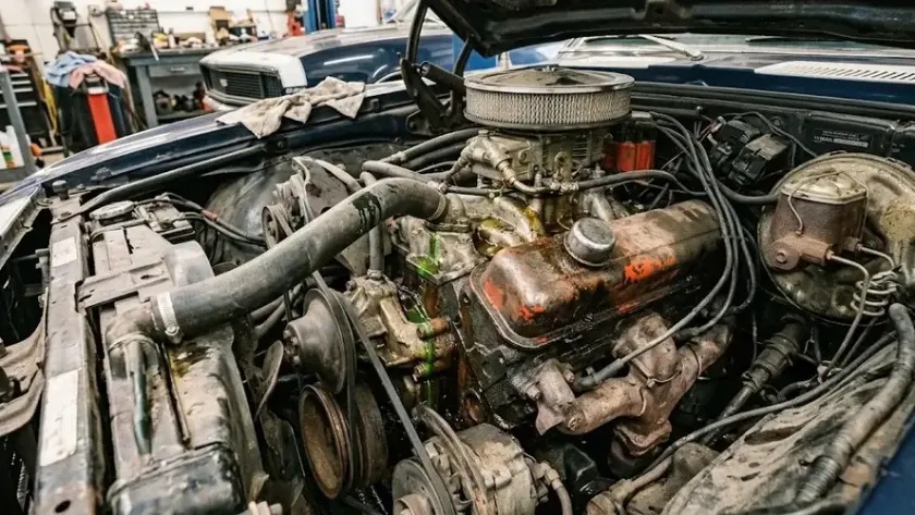 Fuel, oil, or coolant leaks