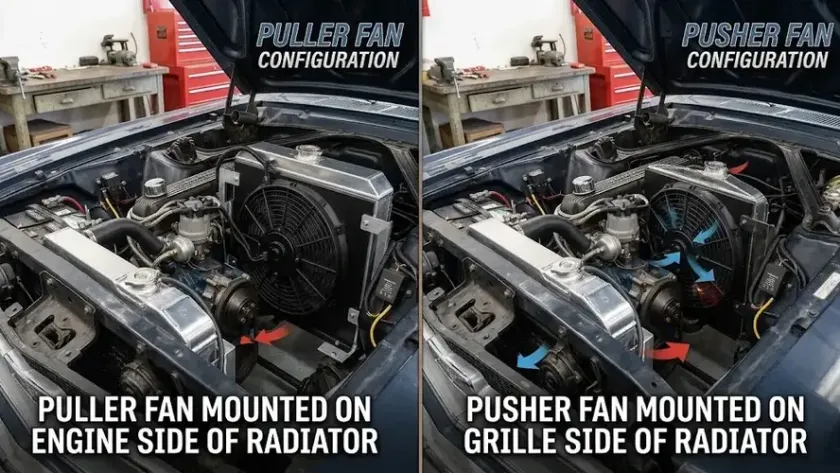 Puller vs. Pusher Electric Fans