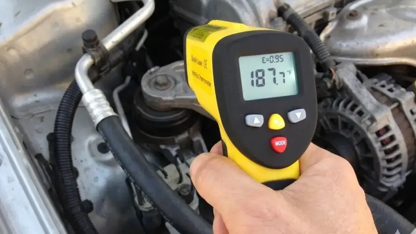 Infrared thermometer → Detect radiator cold spots