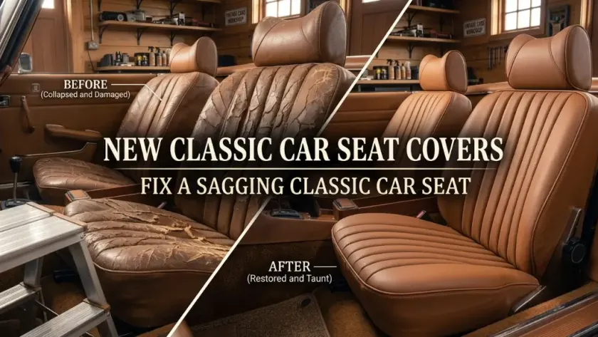 New Seat Covers Fix a Sagging Classic Car Seat